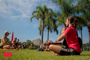 Renata Mozzini no Arpoador