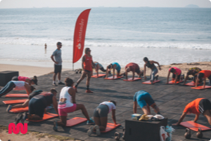 Renata Mozzini no Arpoador